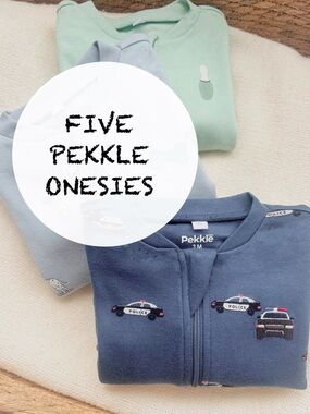 PEKKLE 5x onesie bundle - boy / gender neutral 18 months